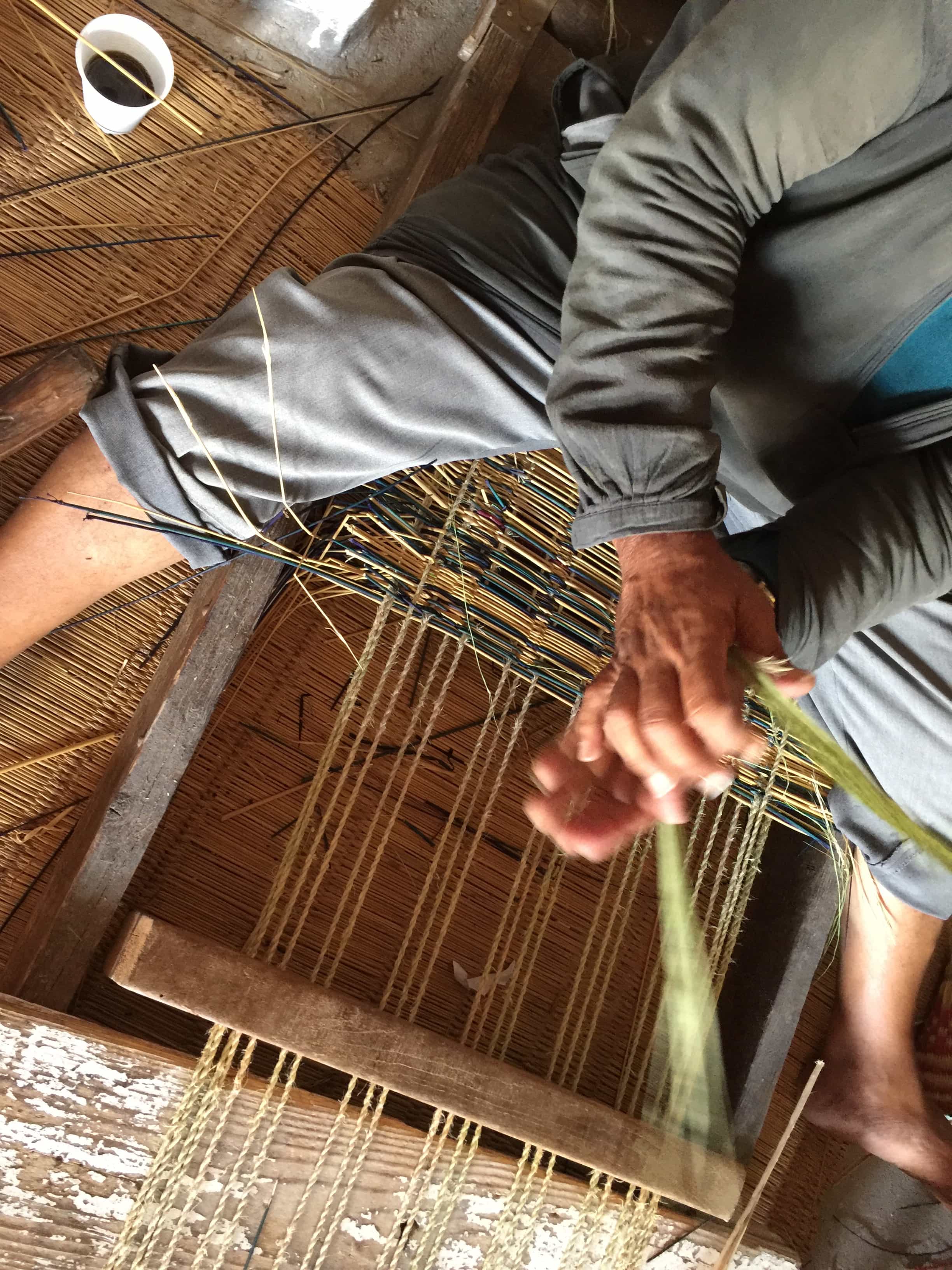 Tunisian Basketry — Weaving Overhead