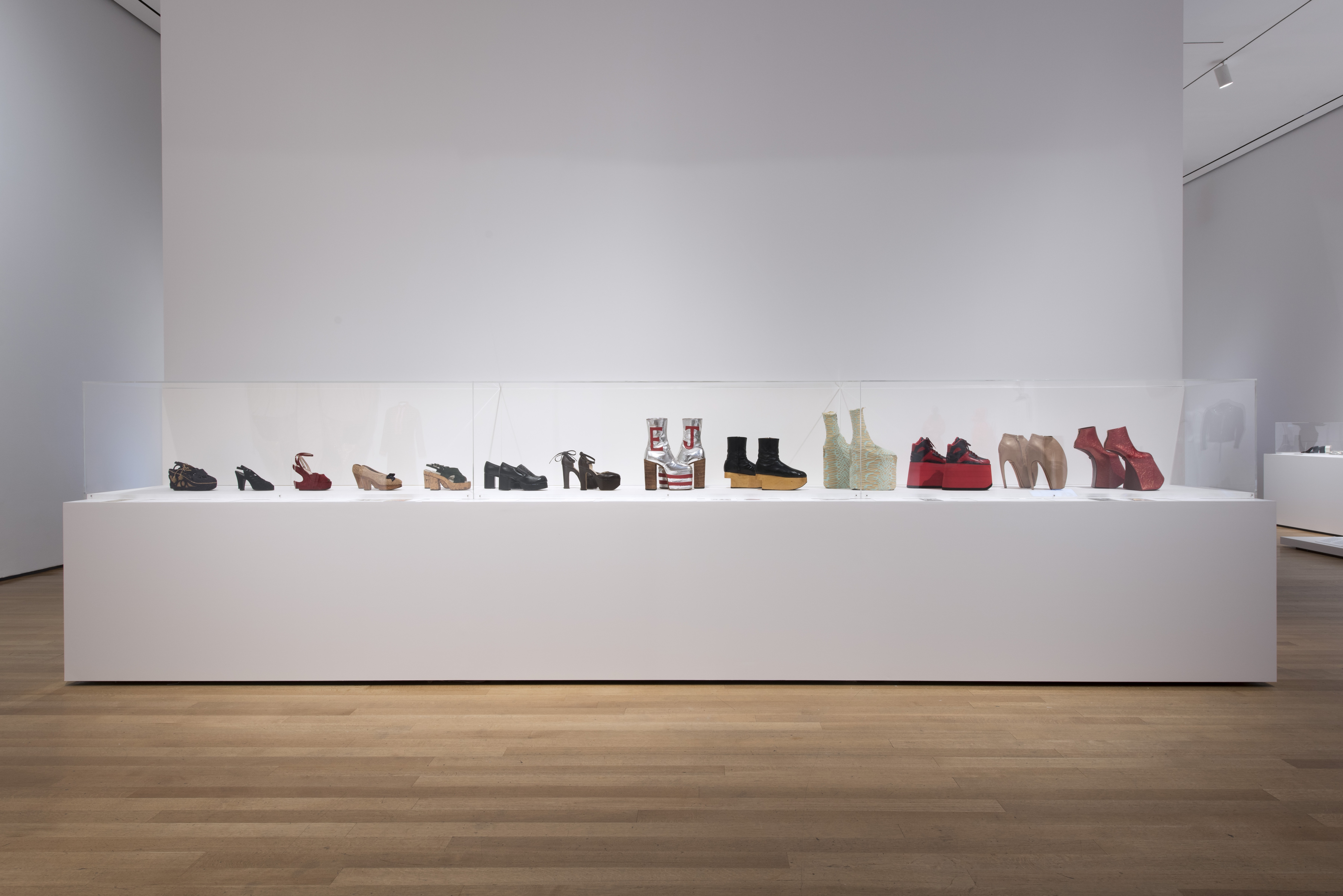 Installation view of the exhibition Items: Is Fashion Modern? on view at The Museum of Modern Ar