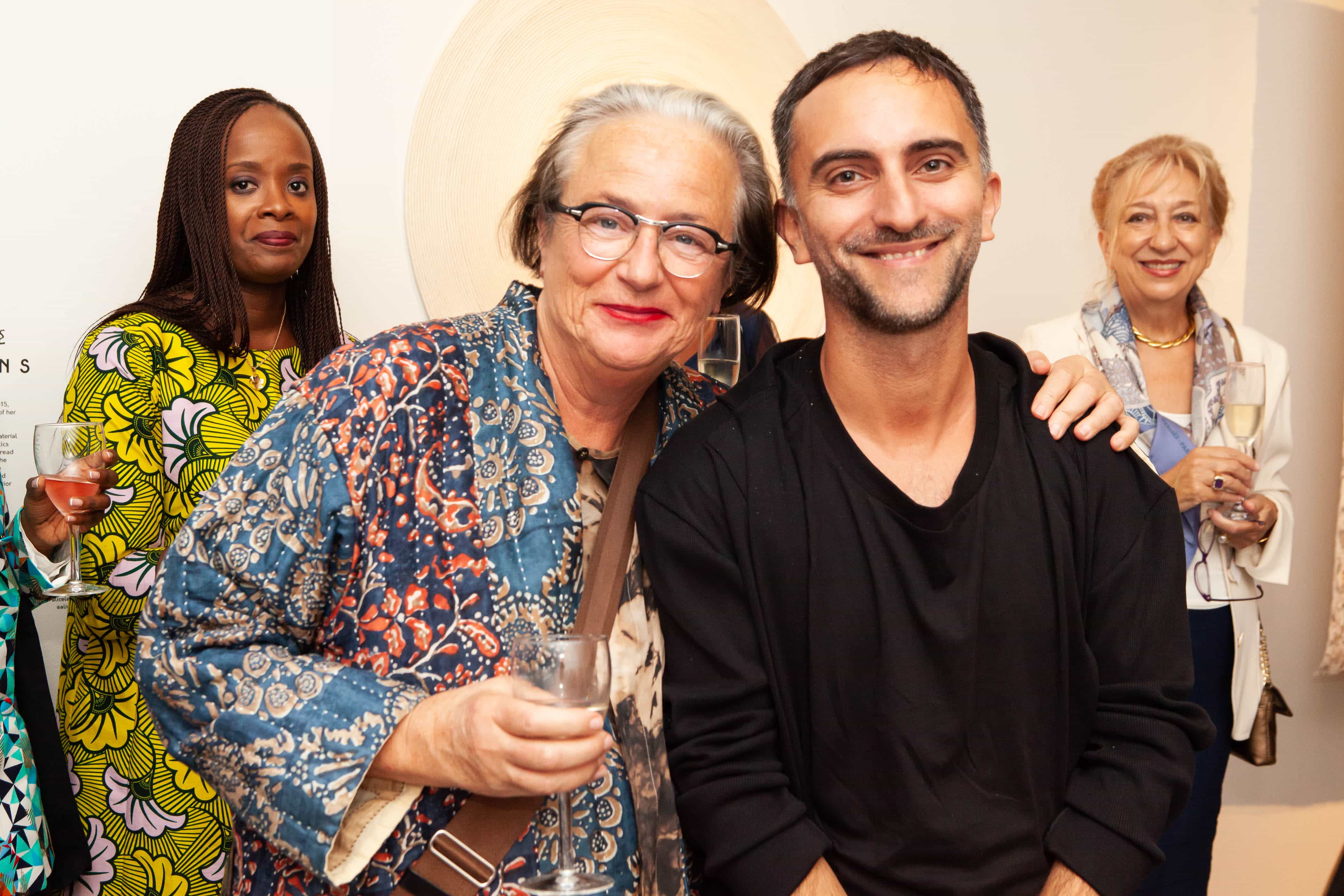 Textiles Revealed was curated by Lidewij Edelkoort (left) and Philip Fimmano (right). (Photo Courtesy of Belgium is Design)