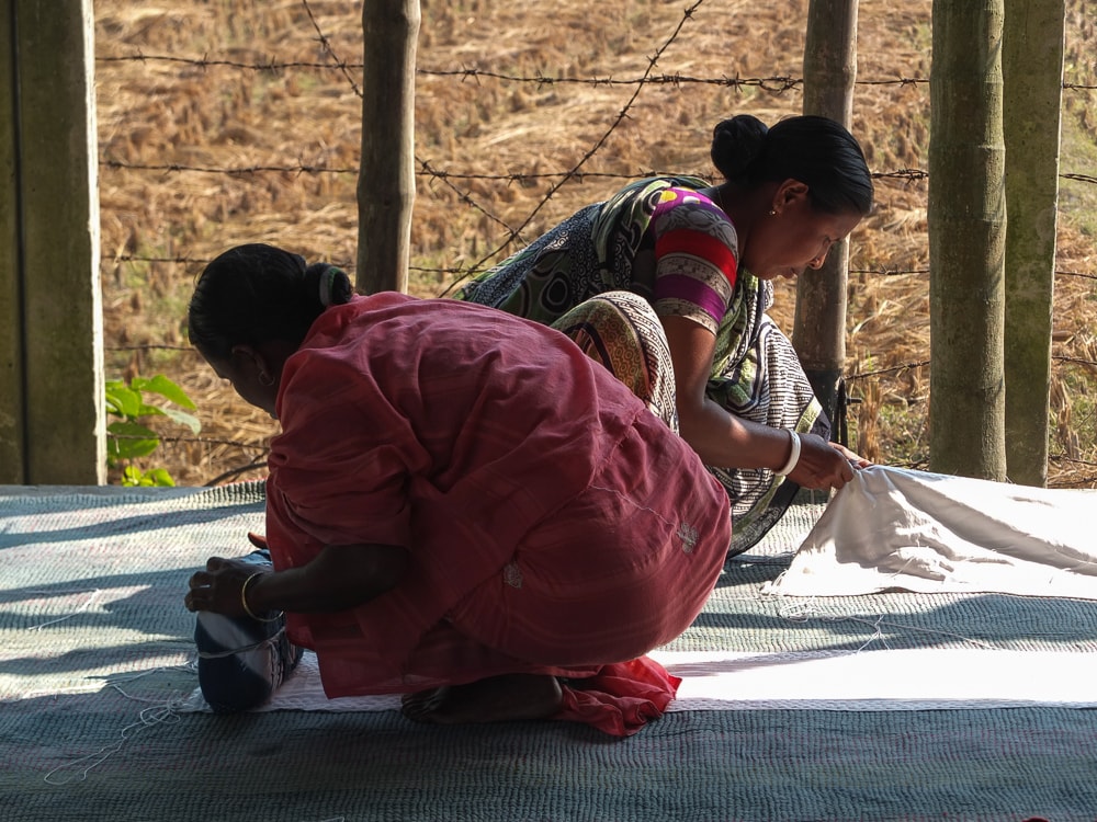 4 - Women stitching at workshop