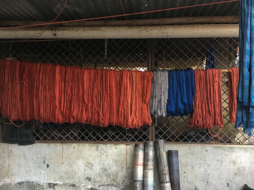 Dyes Drying — Handmade Textiles of Bangladesh
