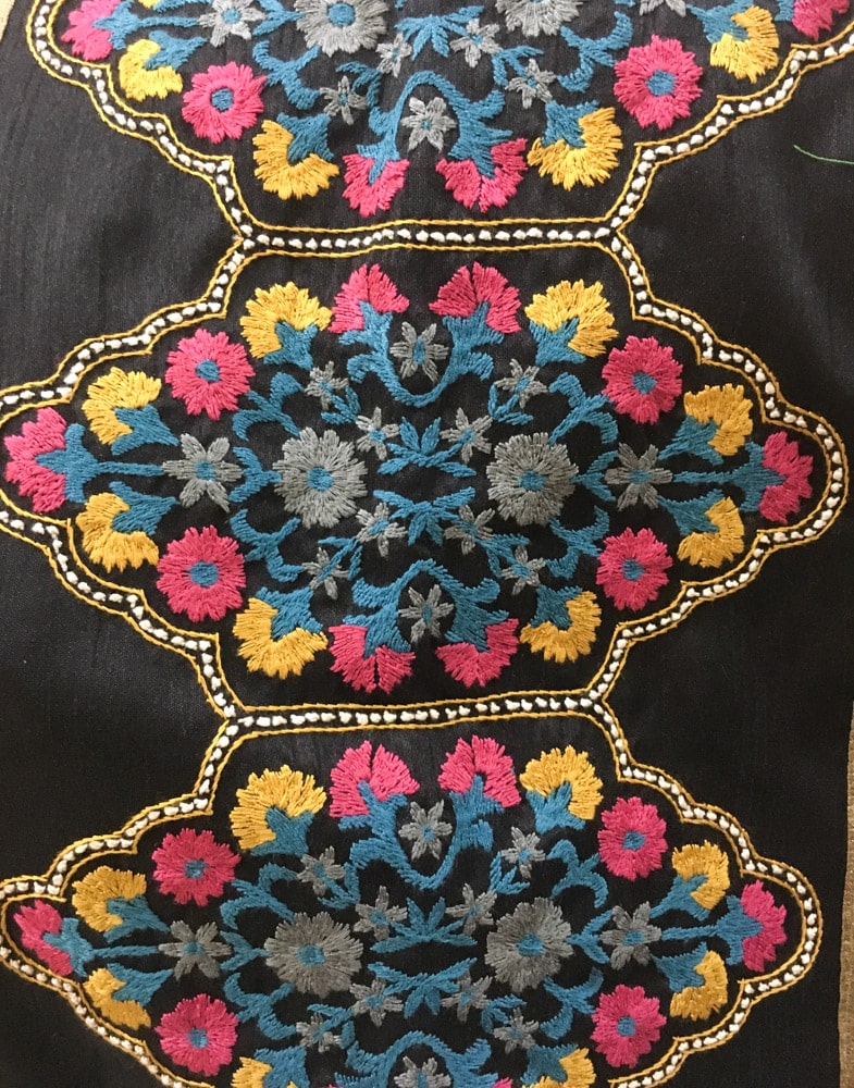 Colorful Uttara embroidery – Handmade Textiles of Bangladesh