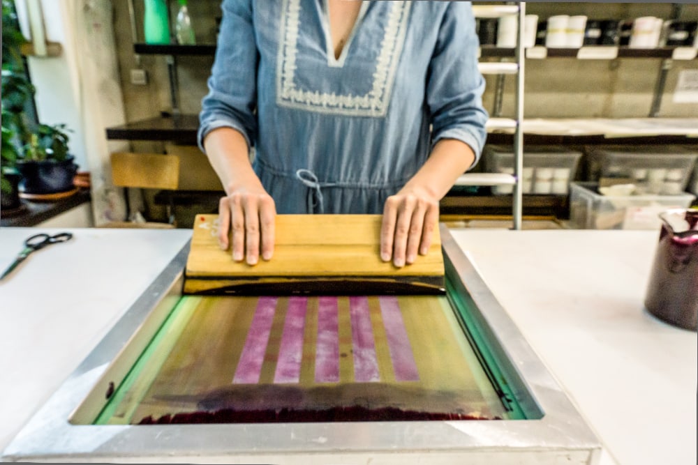 Organic Prints — Natural Dye Silk Screen