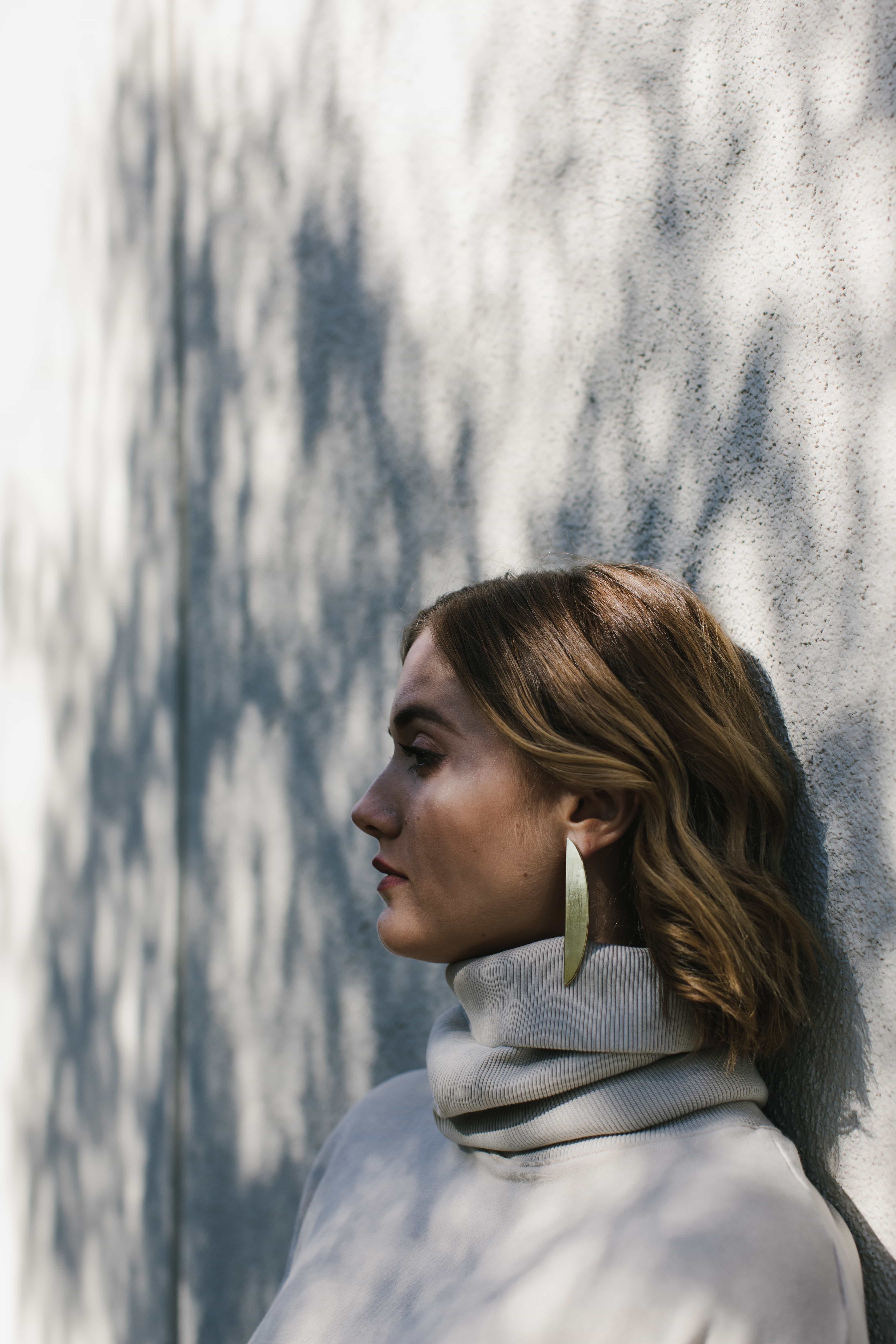Brass Earrings — Looped Together
