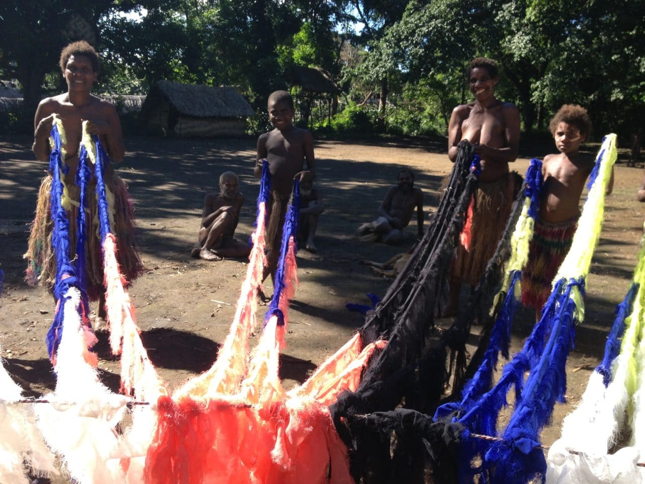 The people of Vanuatu with Tiago Valente's textiles